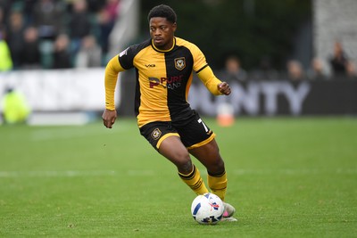 041025 - Newport County v Swindon Town - Sky Bet League 2 - Bobby Kamwa of Newport County
