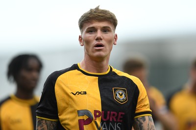 041025 - Newport County v Swindon Town - Sky Bet League 2 - Dejected Kai Whitmore of Newport County