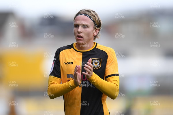 041025 - Newport County v Swindon Town - Sky Bet League 2 - Sam Braybrooke of Newport County