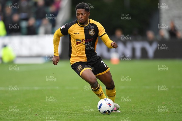 041025 - Newport County v Swindon Town - Sky Bet League 2 - Bobby Kamwa of Newport County