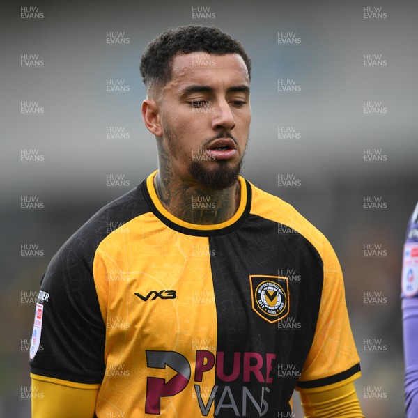 041025 - Newport County v Swindon Town - Sky Bet League 2 - Dejected Courtney Baker-Richardson of Newport County