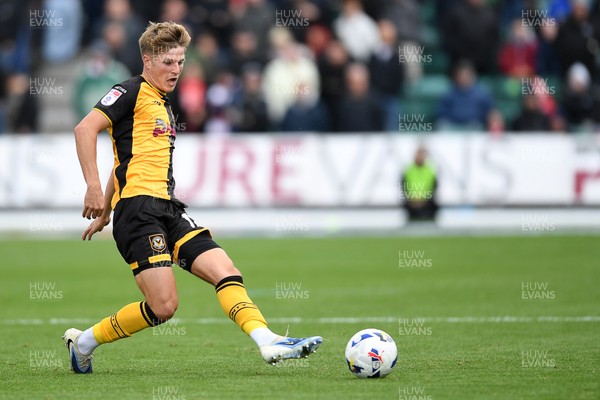 041025 - Newport County v Swindon Town - Sky Bet League 2 - Tom Davies of Newport County