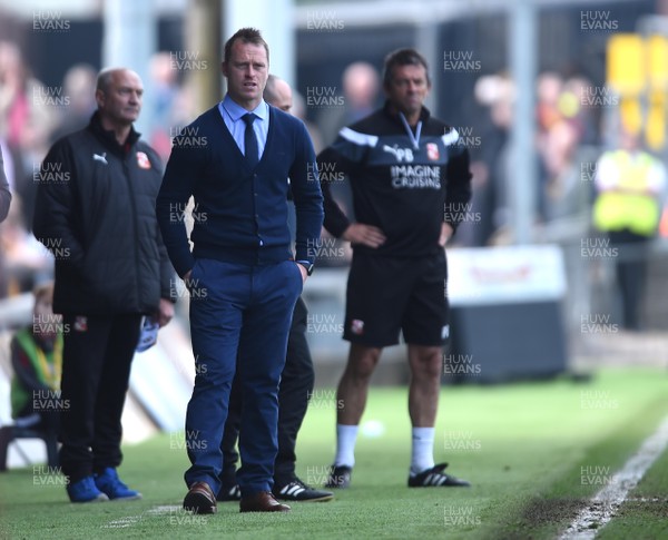 140418 - Newport County v Swindon Town - SkyBet League 2 - Newport County manager Michael Flynn