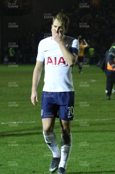 270118 - Newport County  v Tottenham Hotspur, Emirates FA Cup Fourth Round - Harry Kane of Tottenham Hotspur leave the pitch at the end of the match