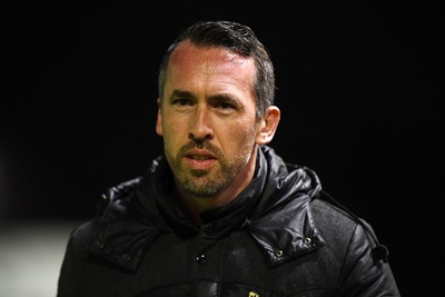 030326 - Newport County v Tranmere Rovers - Sky Bet League 2 - Newport County Head Coach, Christian Fuchs