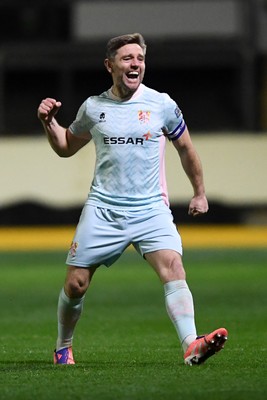 030326 - Newport County v Tranmere Rovers - Sky Bet League 2 - Sam Finley of Tranmere celebrates scoring a goal
