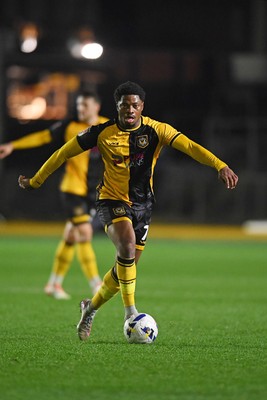 030326 - Newport County v Tranmere Rovers - Sky Bet League 2 - Bobby Kamwa of Newport County