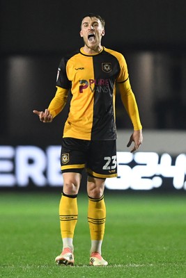 030326 - Newport County v Tranmere Rovers - Sky Bet League 2 - Ryan Delaney of Newport County