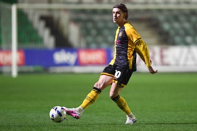 030326 - Newport County v Tranmere Rovers - Sky Bet League 2 - Harrison Biggins of Newport County