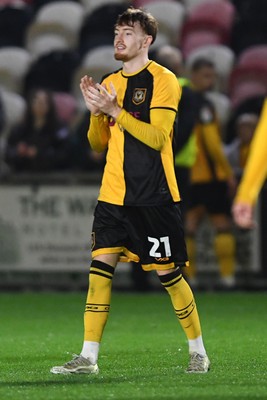 030326 - Newport County v Tranmere Rovers - Sky Bet League 2 - Michael Spellman of Newport County at full time