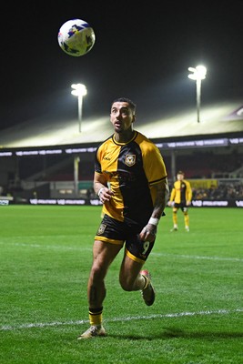 030326 - Newport County v Tranmere Rovers - Sky Bet League 2 - Courtney Baker-Richardson of Newport County