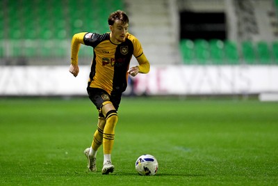 030326 - Newport County v Tranmere Rovers - Sky Bet League 2 - Michael Spellman of Newport County