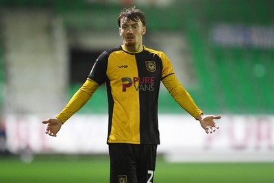 030326 - Newport County v Tranmere Rovers - Sky Bet League 2 - Michael Spellman of Newport County
