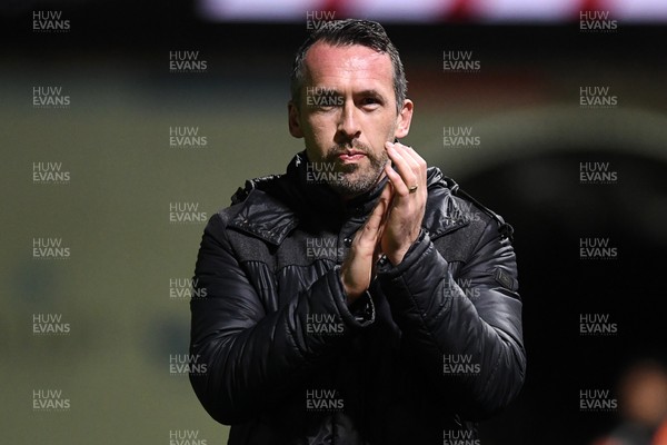 030326 - Newport County v Tranmere Rovers - Sky Bet League 2 - Newport County Head Coach, Christian Fuchs
