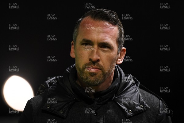 030326 - Newport County v Tranmere Rovers - Sky Bet League 2 - Newport County Head Coach, Christian Fuchs