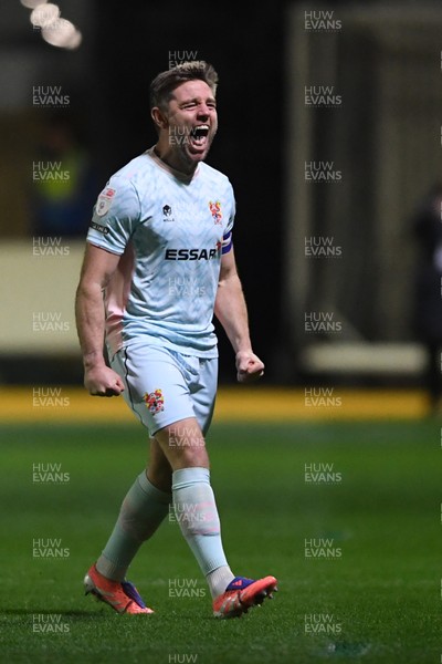 030326 - Newport County v Tranmere Rovers - Sky Bet League 2 - Sam Finley of Tranmere celebrates scoring a goal