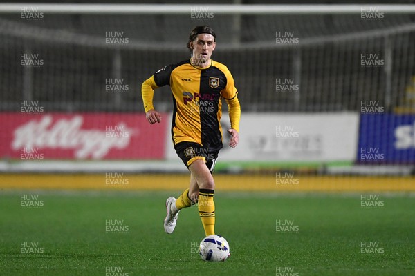 030326 - Newport County v Tranmere Rovers - Sky Bet League 2 - Harrison Biggins of Newport County