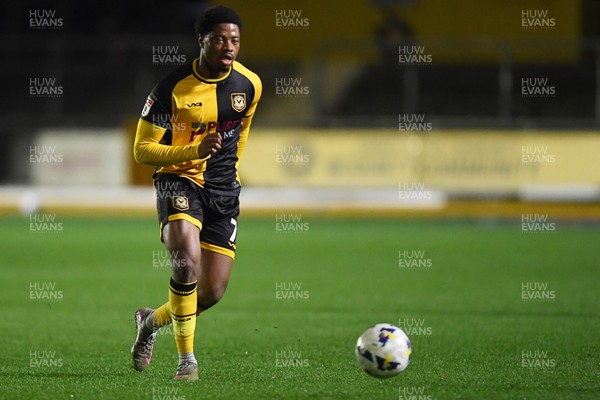030326 - Newport County v Tranmere Rovers - Sky Bet League 2 - Bobby Kamwa of Newport County
