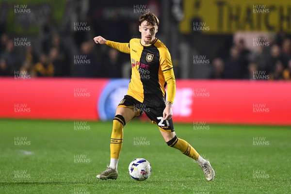 030326 - Newport County v Tranmere Rovers - Sky Bet League 2 - Michael Spellman of Newport County