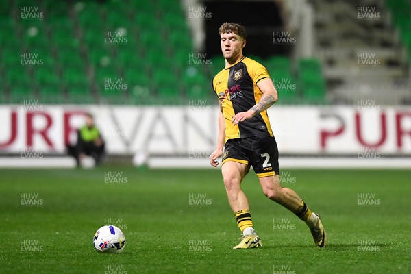 030326 - Newport County v Tranmere Rovers - Sky Bet League 2 - Cameron Evans of Newport County