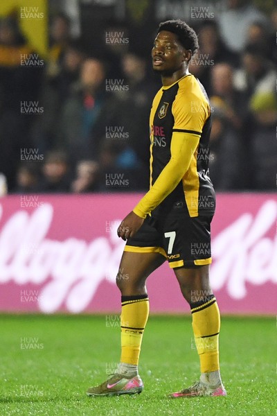 030326 - Newport County v Tranmere Rovers - Sky Bet League 2 - Bobby Kamwa of Newport County