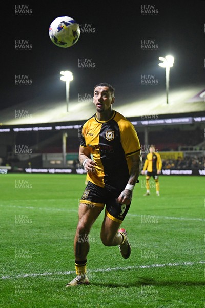 030326 - Newport County v Tranmere Rovers - Sky Bet League 2 - Courtney Baker-Richardson of Newport County