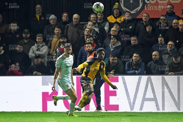 030326 - Newport County v Tranmere Rovers - Sky Bet League 2 - Bobby Kamwa of Newport County