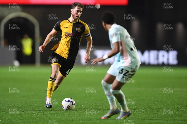 030326 - Newport County v Tranmere Rovers - Sky Bet League 2 - Matthew Baker of Newport County