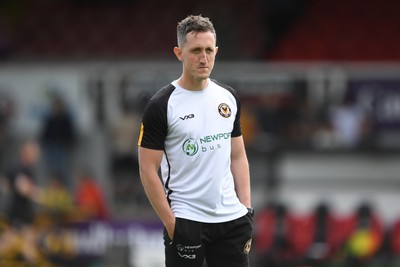 030525 - Newport County v Tranmere Rovers - Sky Bet League 2 - Newport County Interim Manager Dafydd Williams