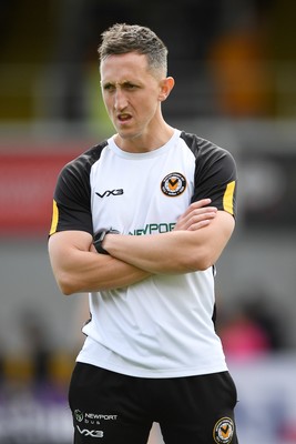 030525 - Newport County v Tranmere Rovers - Sky Bet League 2 - Newport County Interim Manager Dafydd Williams