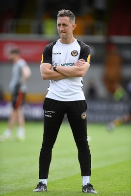 030525 - Newport County v Tranmere Rovers - Sky Bet League 2 - Newport County Interim Manager Dafydd Williams