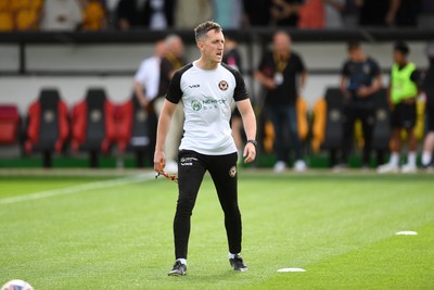 030525 - Newport County v Tranmere Rovers - Sky Bet League 2 - Newport County Interim Manager Dafydd Williams