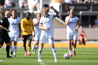 030525 - Newport County v Tranmere Rovers - Sky Bet League 2 - Jake Garrett of Tranmere Rovers celebrates scoring the equalising goal