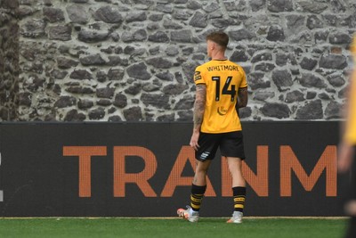 030525 - Newport County v Tranmere Rovers - Sky Bet League 2 - Kai Whitmore of Newport County leaves the field after receiving a red card