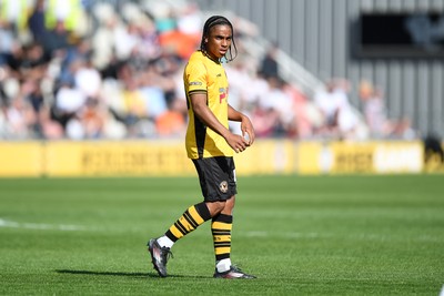 030525 - Newport County v Tranmere Rovers - Sky Bet League 2 - Moses Alexander-Walker of Newport County