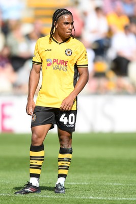 030525 - Newport County v Tranmere Rovers - Sky Bet League 2 - Moses Alexander-Walker of Newport County