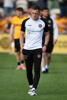030525 - Newport County v Tranmere Rovers - Sky Bet League 2 - Dejected Newport County Interim Manager Dafydd Williams