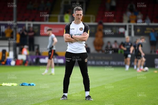 030525 - Newport County v Tranmere Rovers - Sky Bet League 2 - Newport County Interim Manager Dafydd Williams