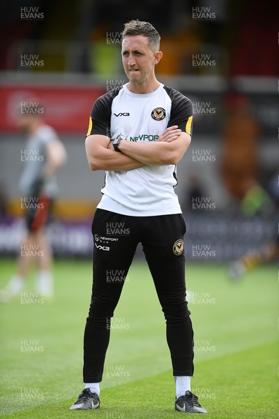 030525 - Newport County v Tranmere Rovers - Sky Bet League 2 - Newport County Interim Manager Dafydd Williams