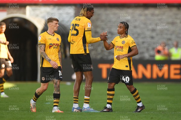 030525 - Newport County v Tranmere Rovers - Sky Bet League 2 - Moses Alexander-Walker of Newport County makes his debut