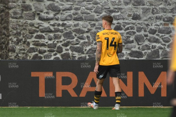 030525 - Newport County v Tranmere Rovers - Sky Bet League 2 - Kai Whitmore of Newport County leaves the field after receiving a red card