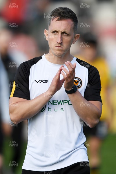 030525 - Newport County v Tranmere Rovers - Sky Bet League 2 - Dejected Newport County Interim Manager Dafydd Williams