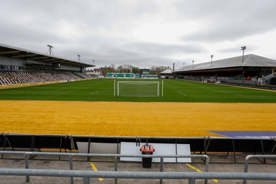 130424 - Newport County v Tranmere Rovers - Sky Bet League 2 -  General view inside Rodney Parade before today’s game