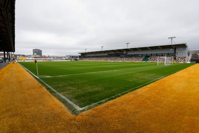 130424 - Newport County v Tranmere Rovers - Sky Bet League 2 -  General view inside Rodney Parade before today’s game