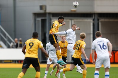 130424 - Newport County v Tranmere Rovers - Sky Bet League 2 -  Kyle Jameson of Newport County