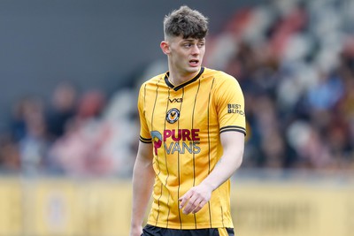 130424 - Newport County v Tranmere Rovers - Sky Bet League 2 -  Luke Jephcott	of Newport County