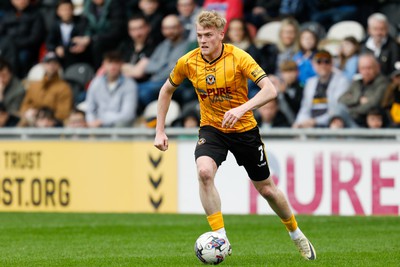 130424 - Newport County v Tranmere Rovers - Sky Bet League 2 -  Will Evans of Newport County