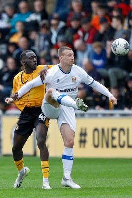 130424 - Newport County v Tranmere Rovers - Sky Bet League 2 -  Nelson Sanca of Newport County 