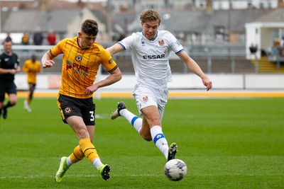 130424 - Newport County v Tranmere Rovers - Sky Bet League 2 -  Seb Palmer-Houlden of Newport County