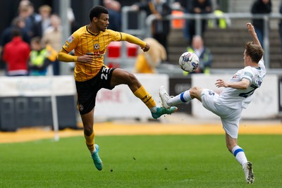 130424 - Newport County v Tranmere Rovers - Sky Bet League 2 -  Kyle Jameson of Newport County 